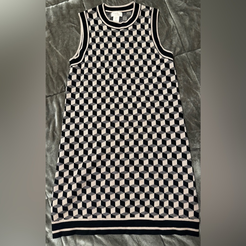 Camila Coelho Black and White Knit Top
